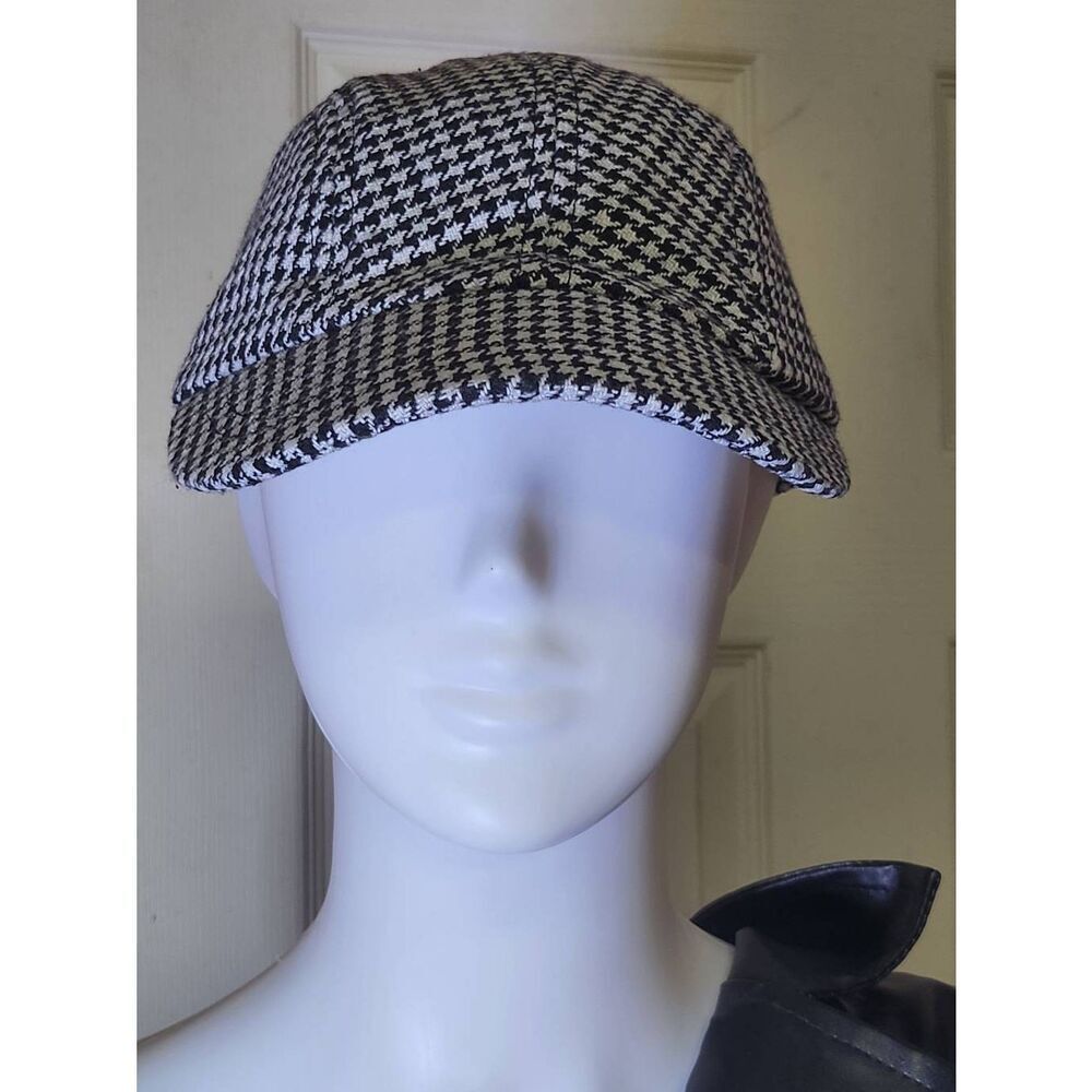 KAVU Limited Edition Houndstooth Short Bill Hat Cap #B5